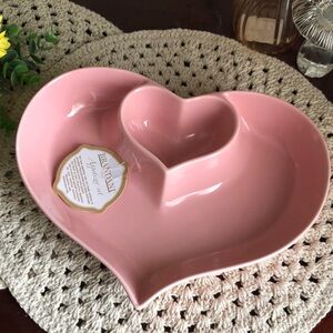 Brandani PINK Heart Shaped Appetizer Dish